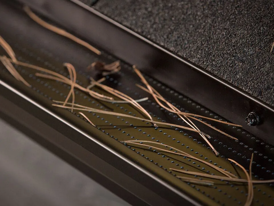 DoublePro® holding back pine debris — JAWZ Gutter Solutions, Victoria BC